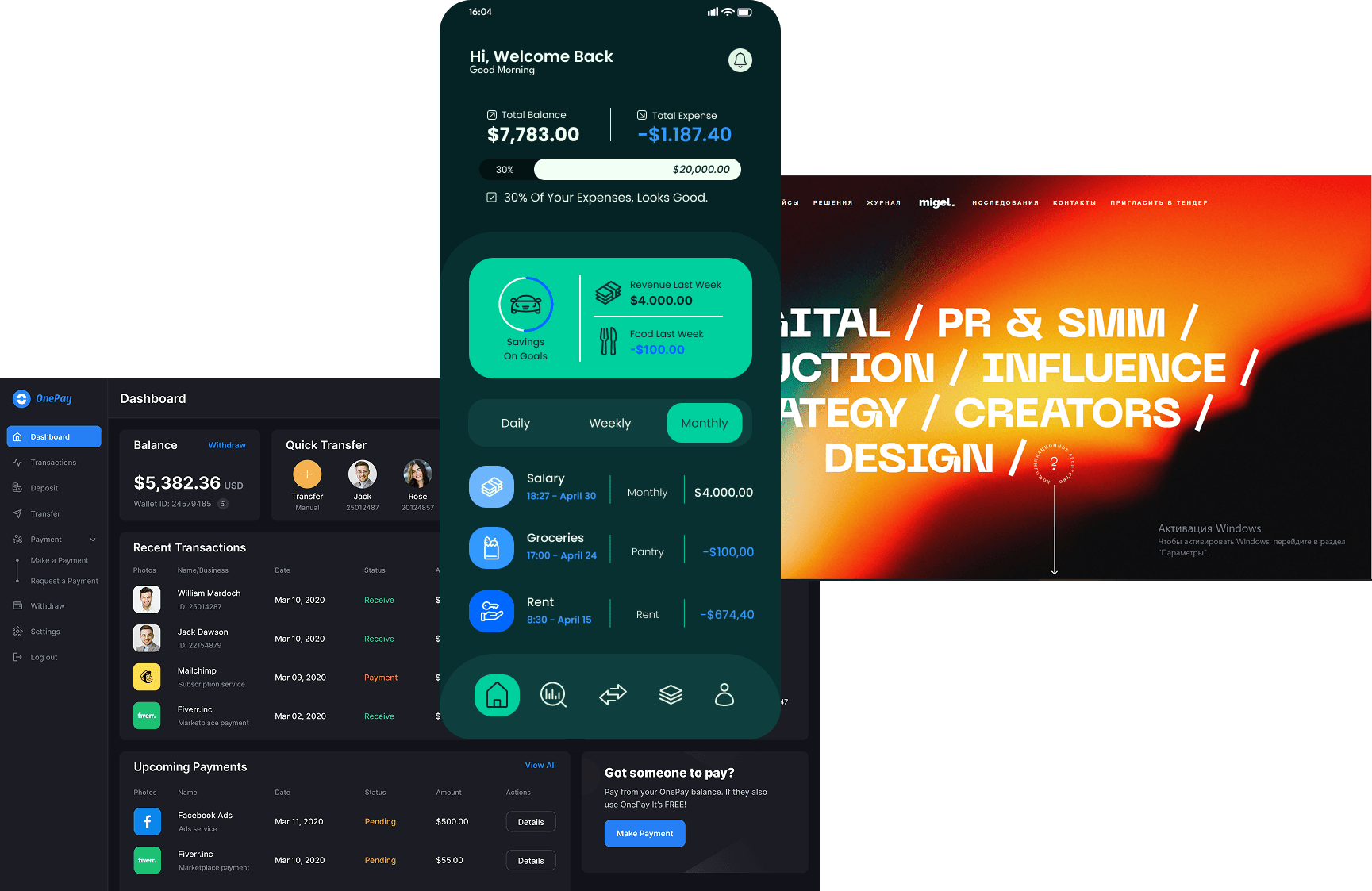 Разработка сайтов и приложений — современные цифровые решения от OneStack